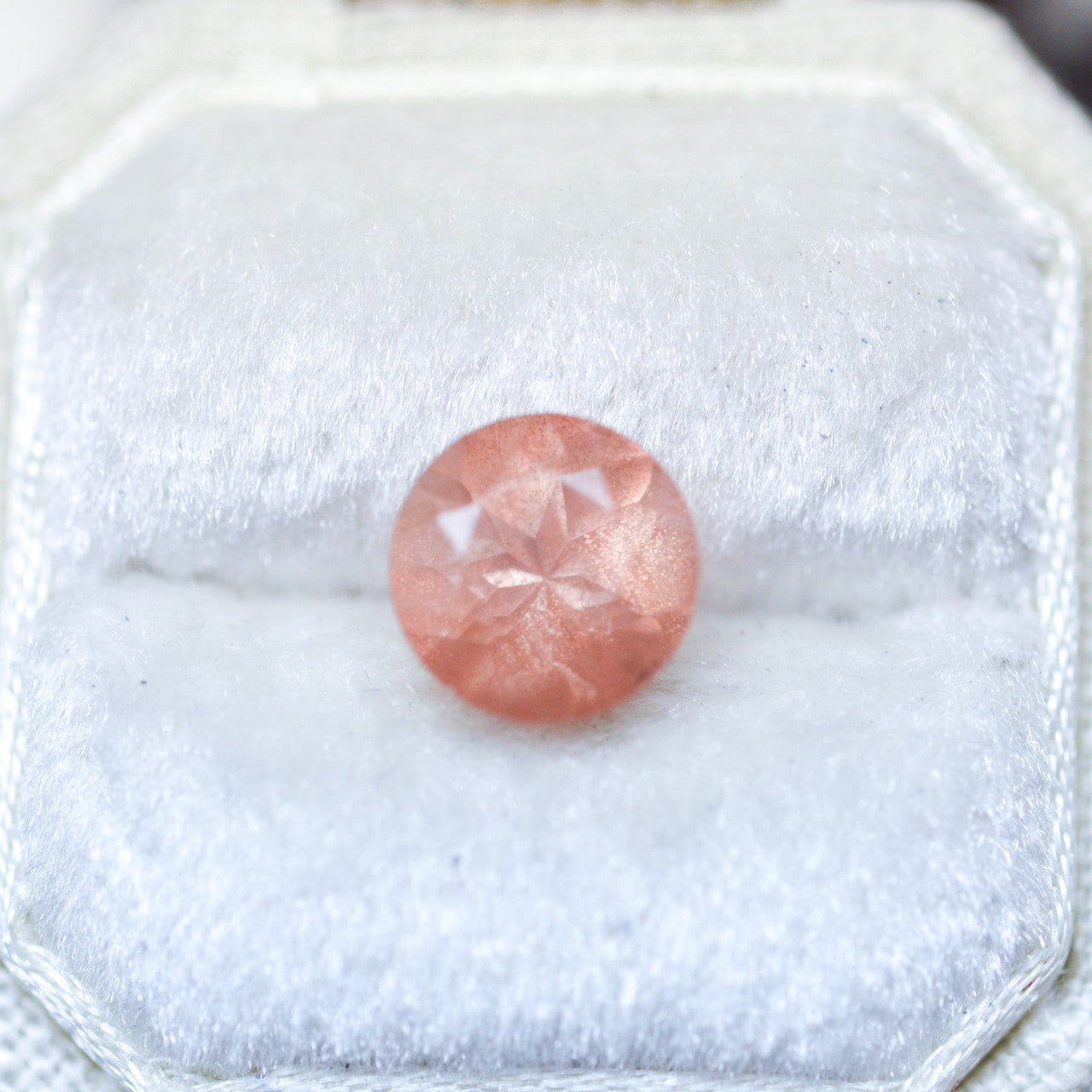 Light Pink Oregon Sunstone with Copper Shimmer