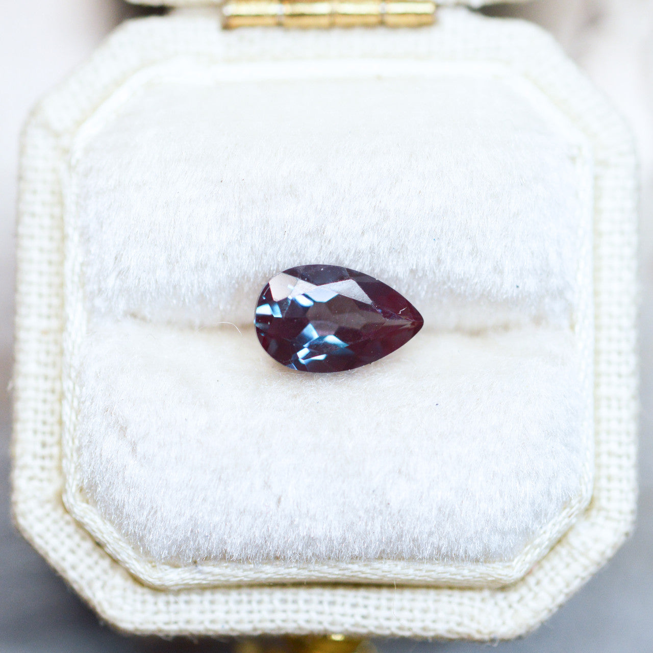 PAYMENTS 1-3 Naples Trio with Pear Cut Lab Grown Alexandrite - 1289