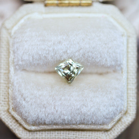 Light Green Radiant Cut Montana Sapphire by John Dyer