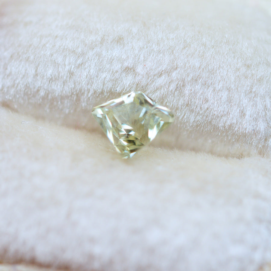 Light Green Radiant Cut Montana Sapphire by John Dyer