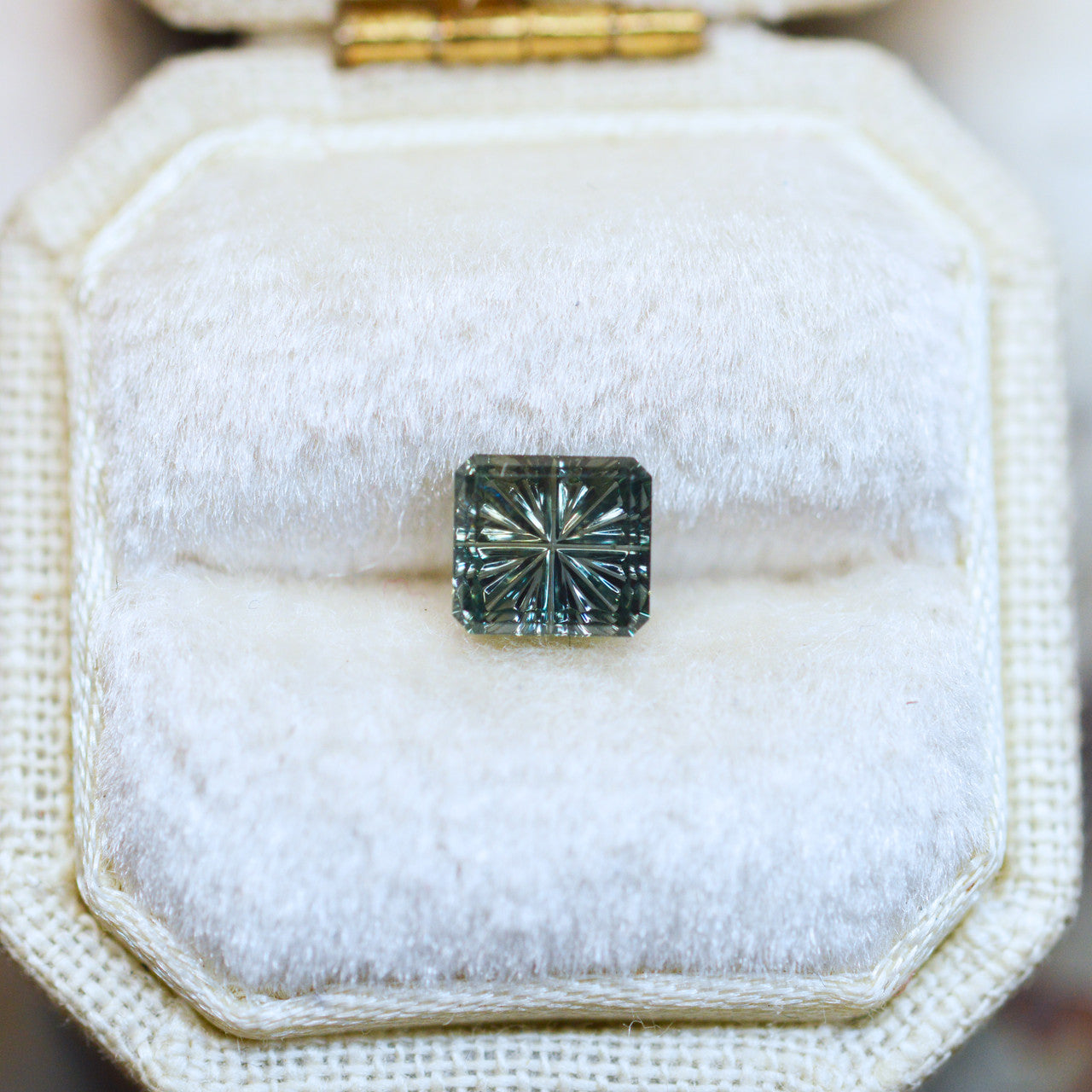 Parti Color Teal Green Montana Sapphire StarBrite™ Cut by John Dyer
