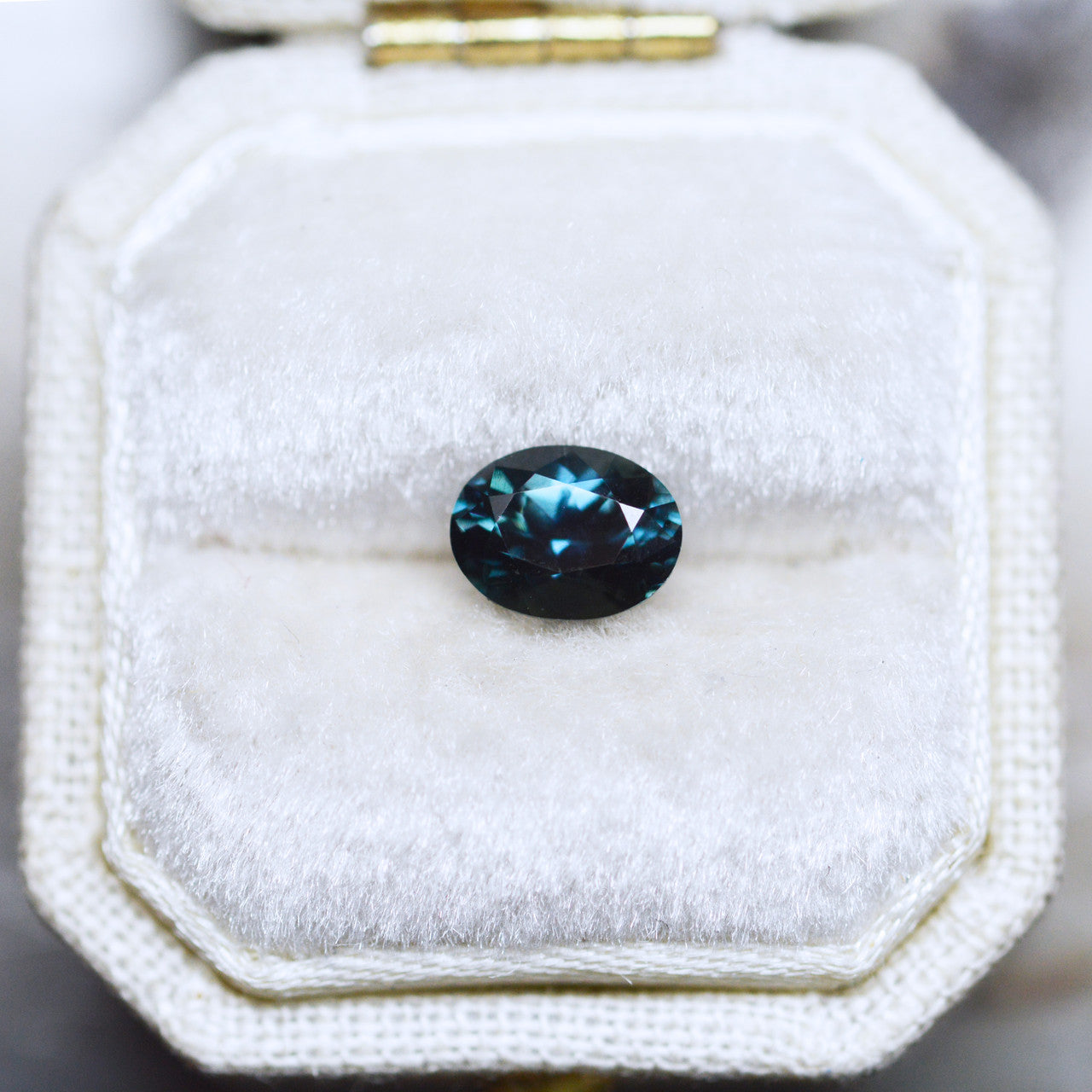 Oval Deep Teal Blue Australian Sapphire by Tatum Gems