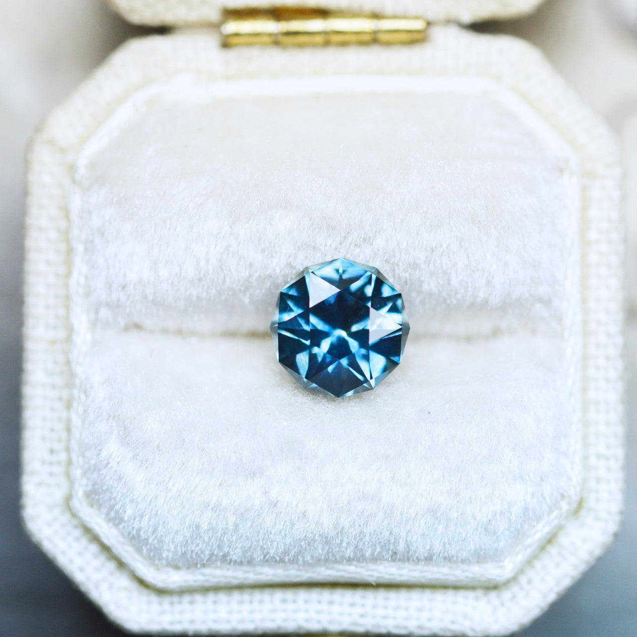 Star Cut Deep Teal Montana Sapphire by Jenna Sloane