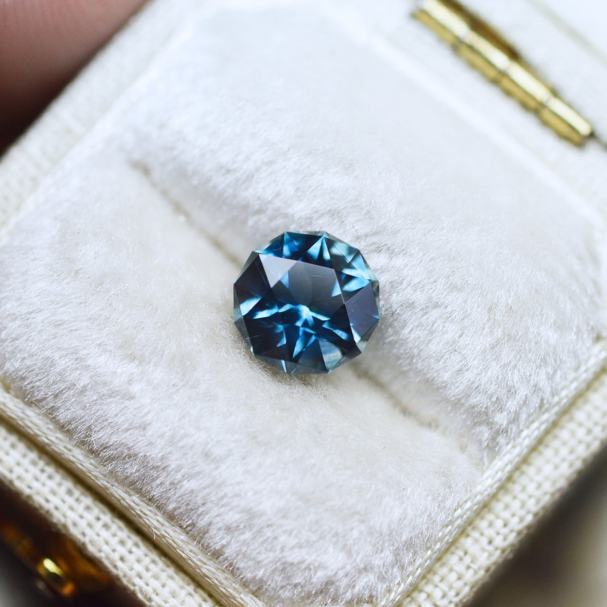 Star Cut Deep Teal Montana Sapphire by Jenna Sloane