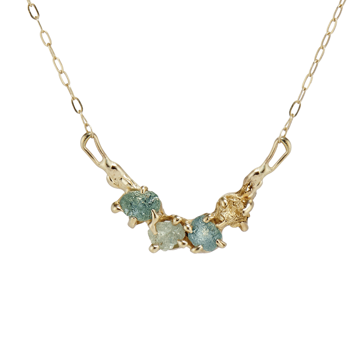 Garland Rough Montana Sapphire Necklace