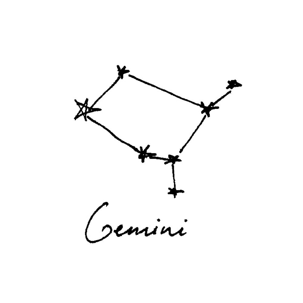 Gemini Zodiac Constellation Ring