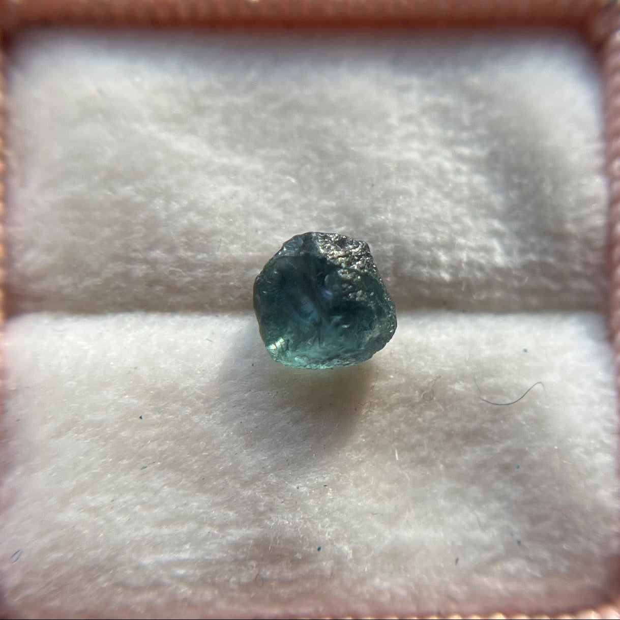 Rough Uncut Teal Blue Montana Sapphire