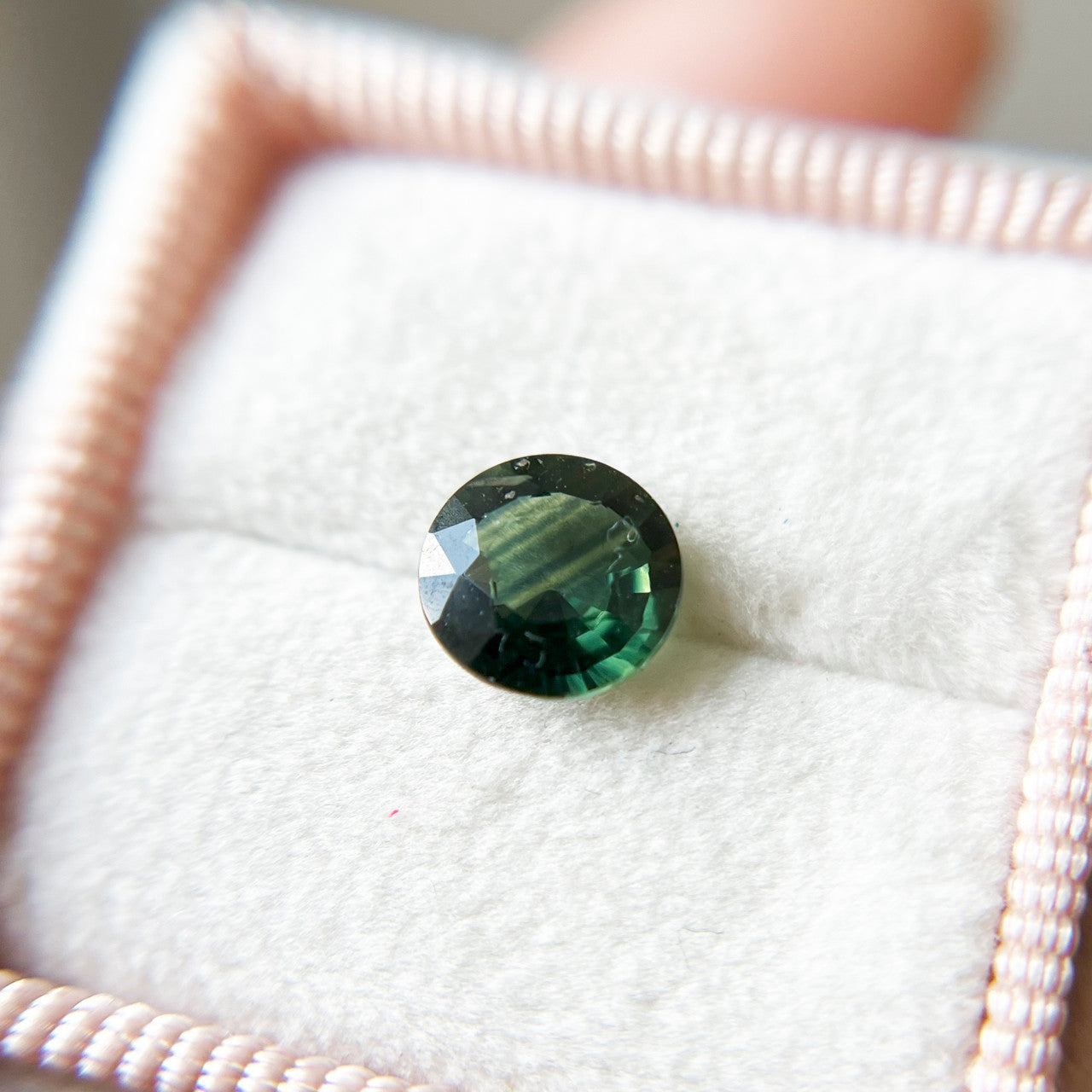 Round Deep Green Montana Sapphire