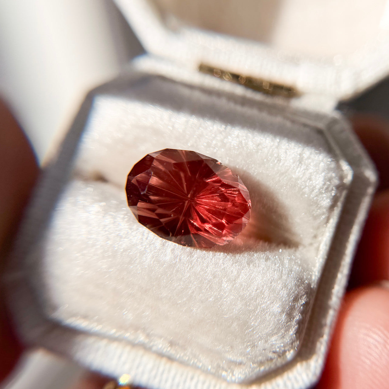 Oval Oregon Sunstone Starbrite™ Cut by John Dyer