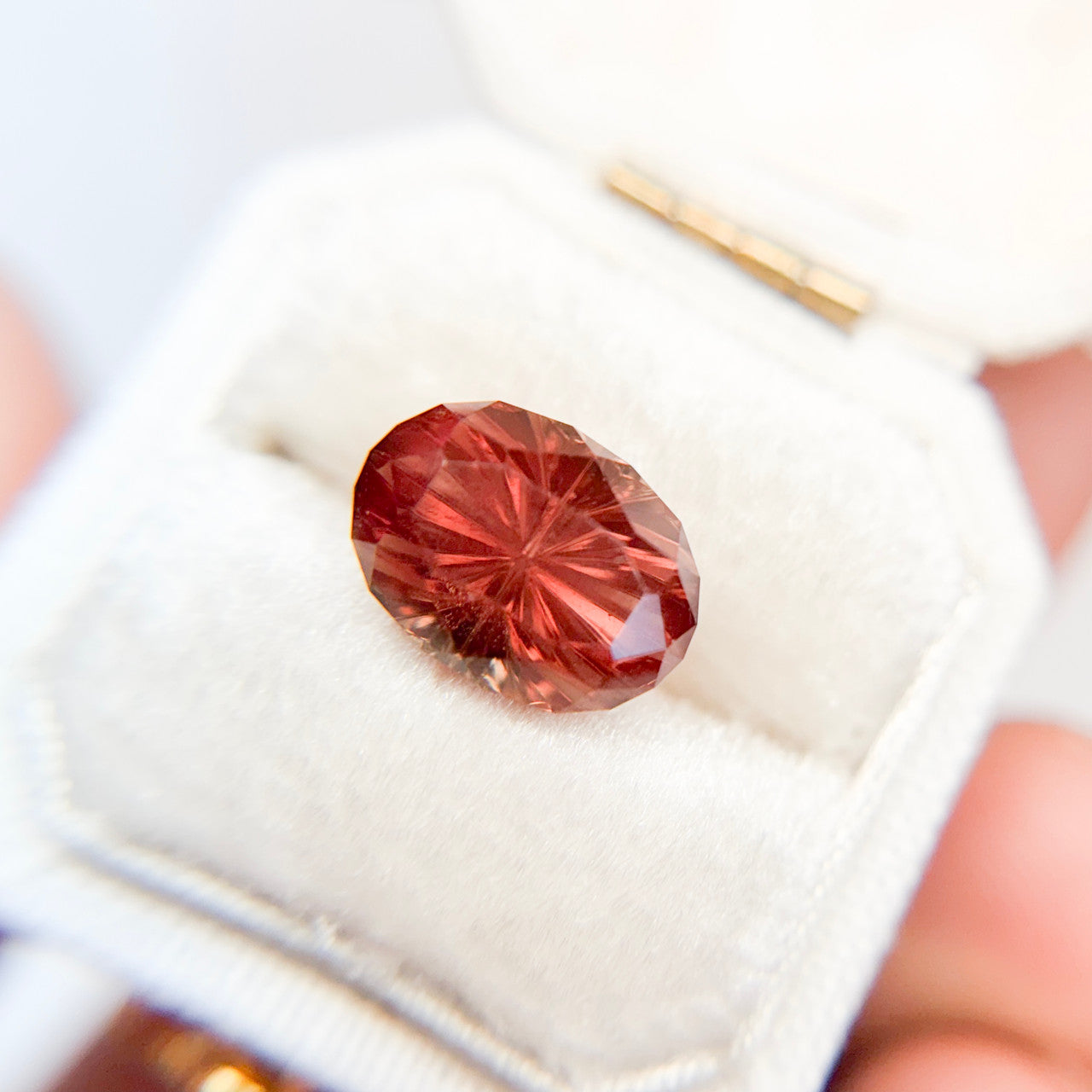 Oval Oregon Sunstone Starbrite™ Cut by John Dyer