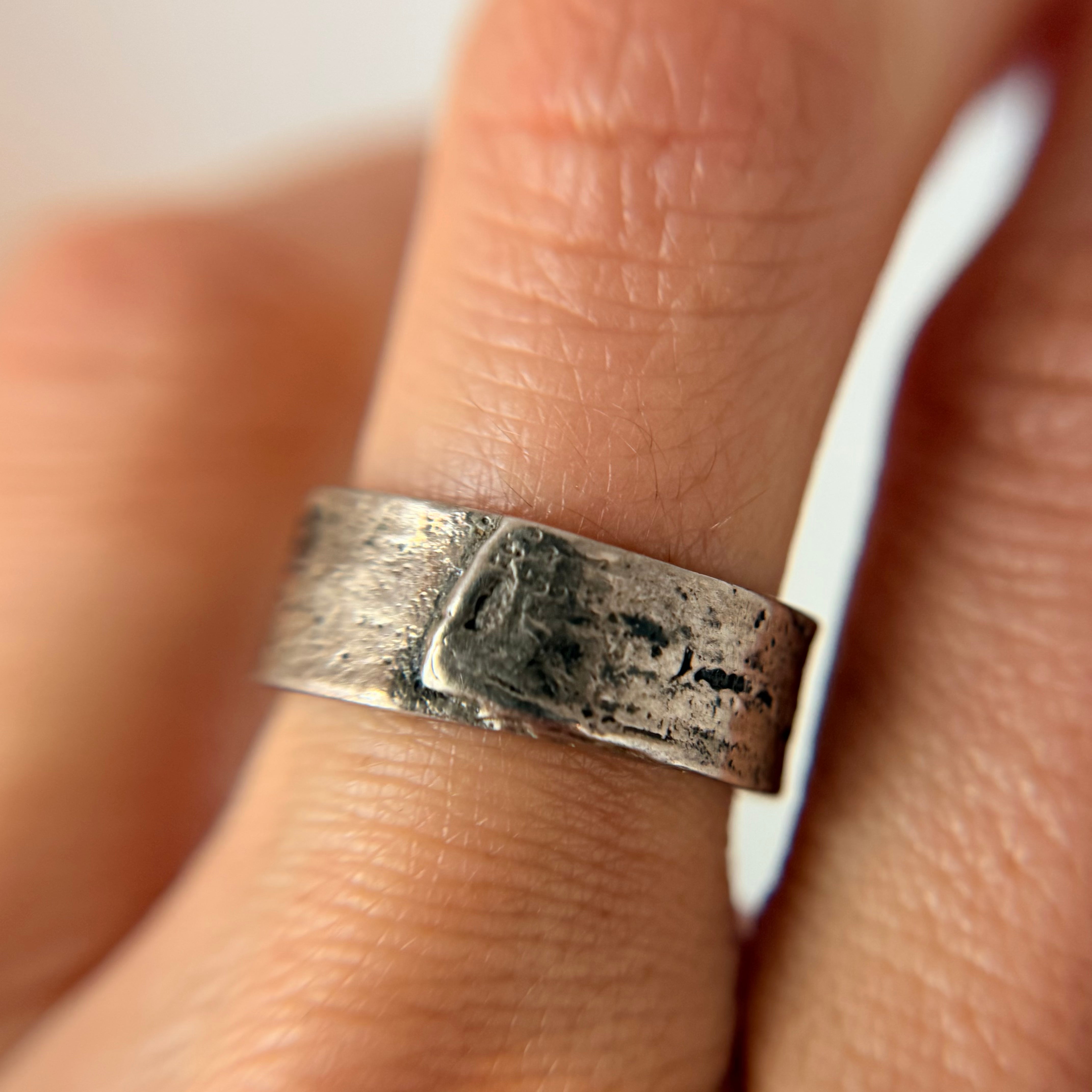 8mm Silver Monhegan Ring - Ready To Ship