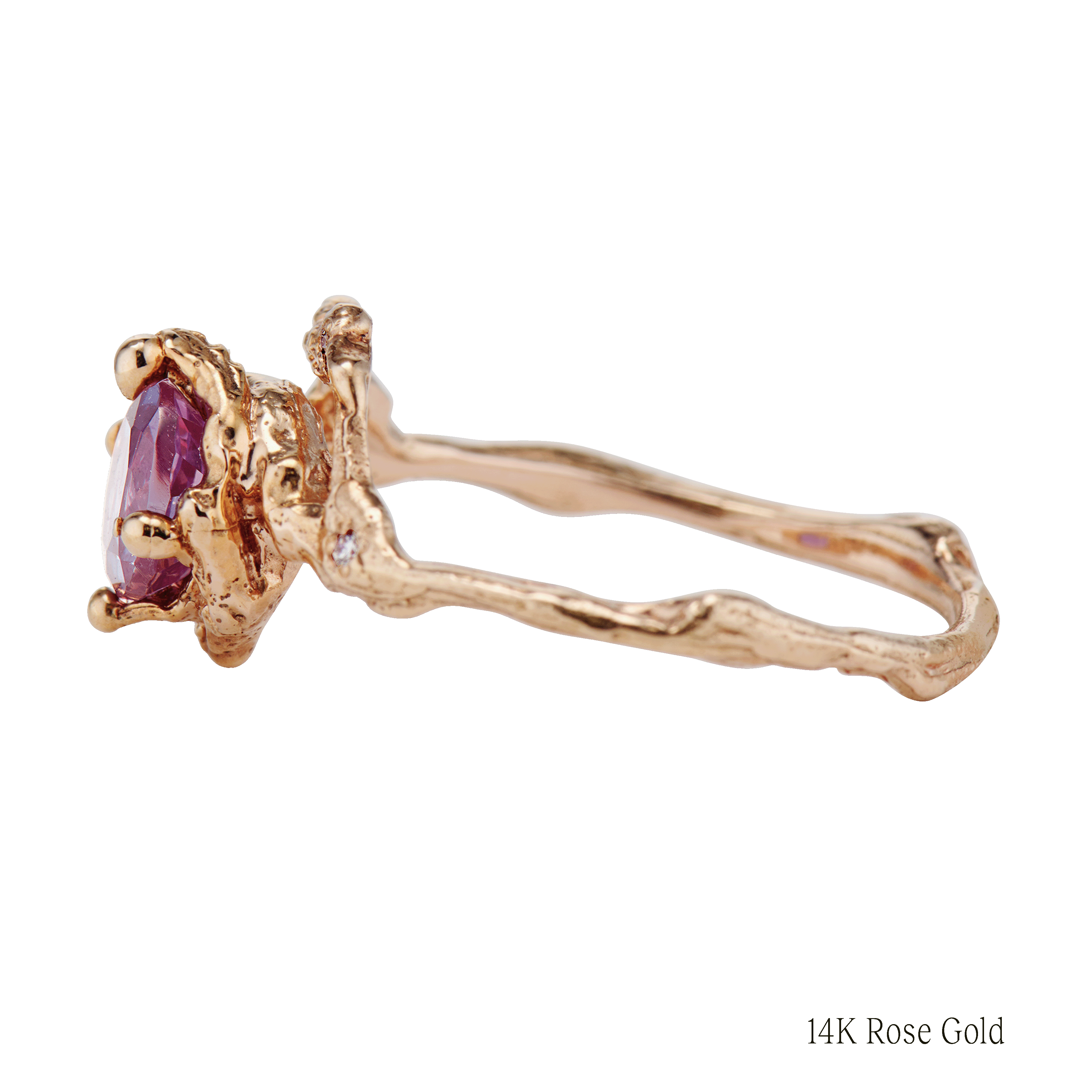 Naples Alexandrite Half Halo