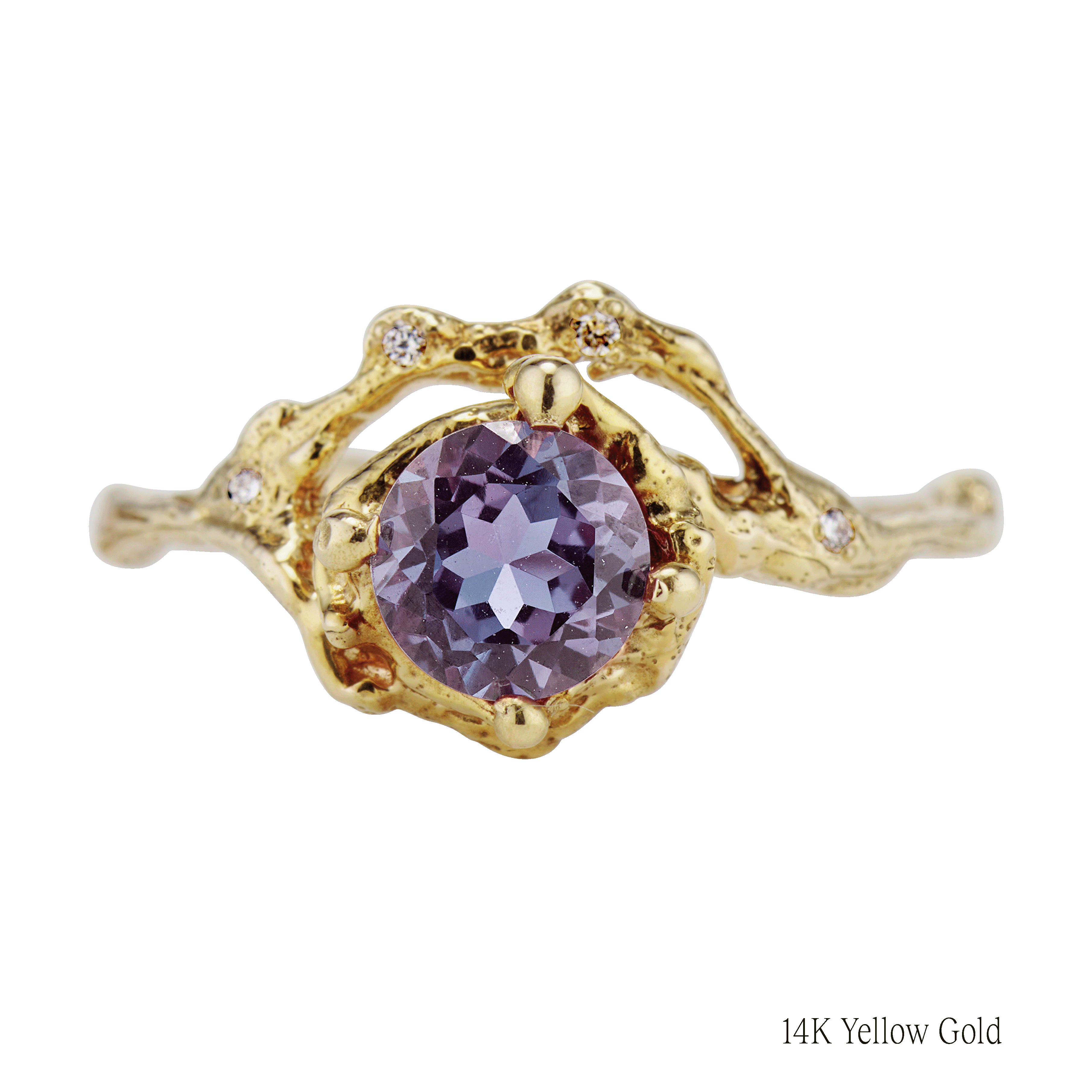 Naples Alexandrite Half Halo