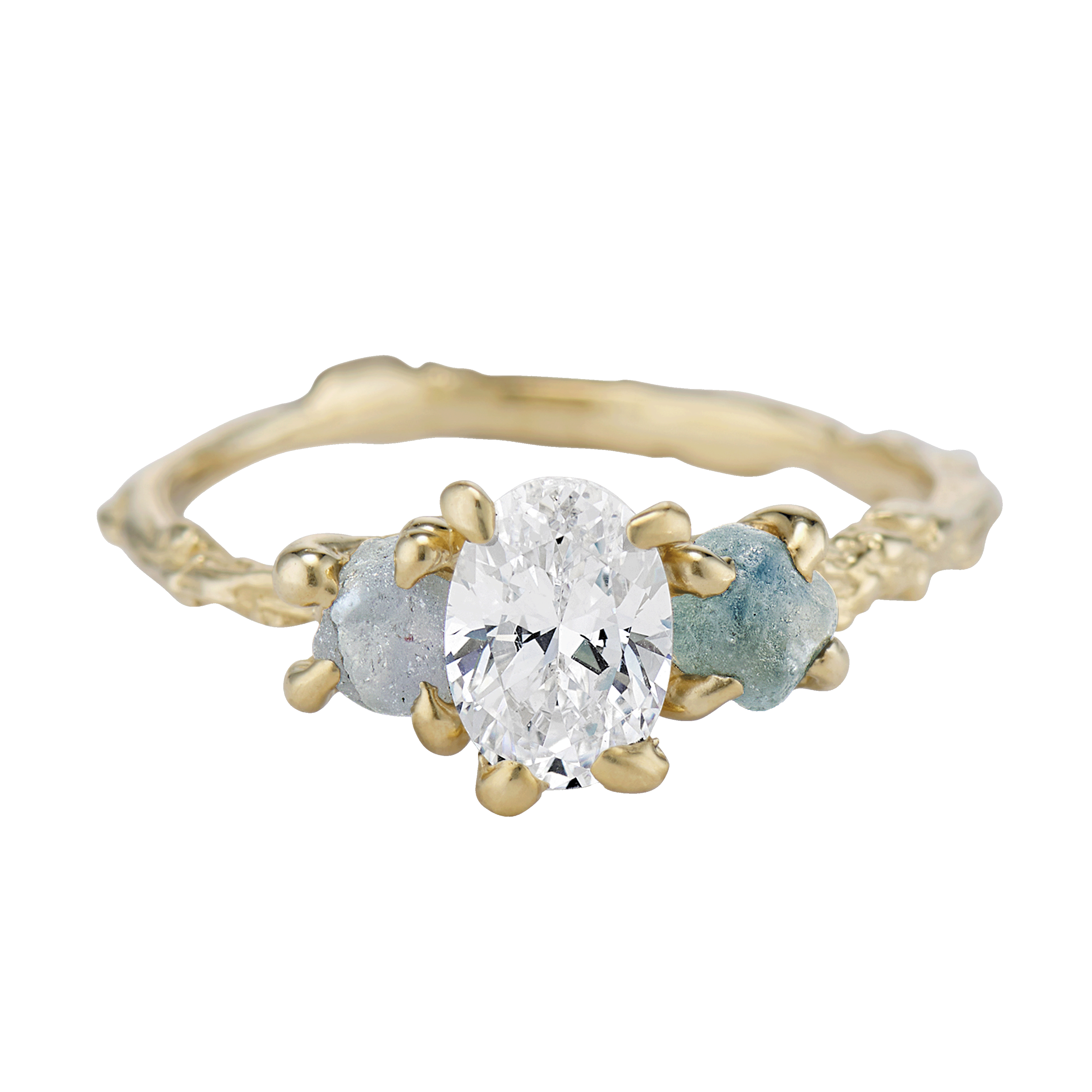 Naples Three Stone Setting