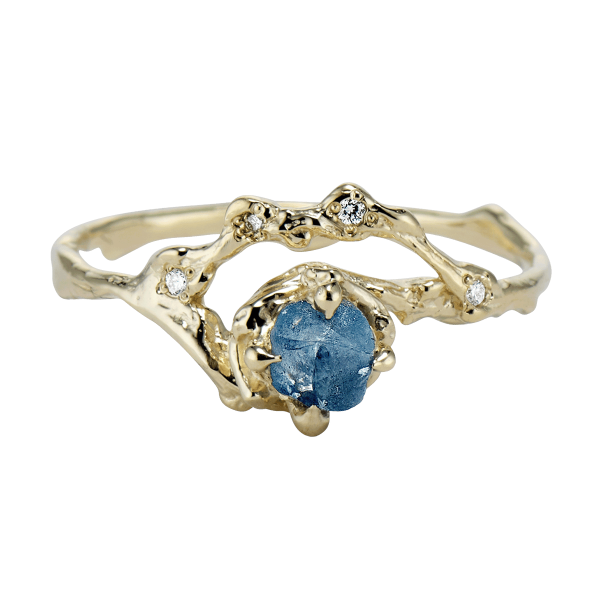 Demi Naples Montana Sapphire Half Halo Ring