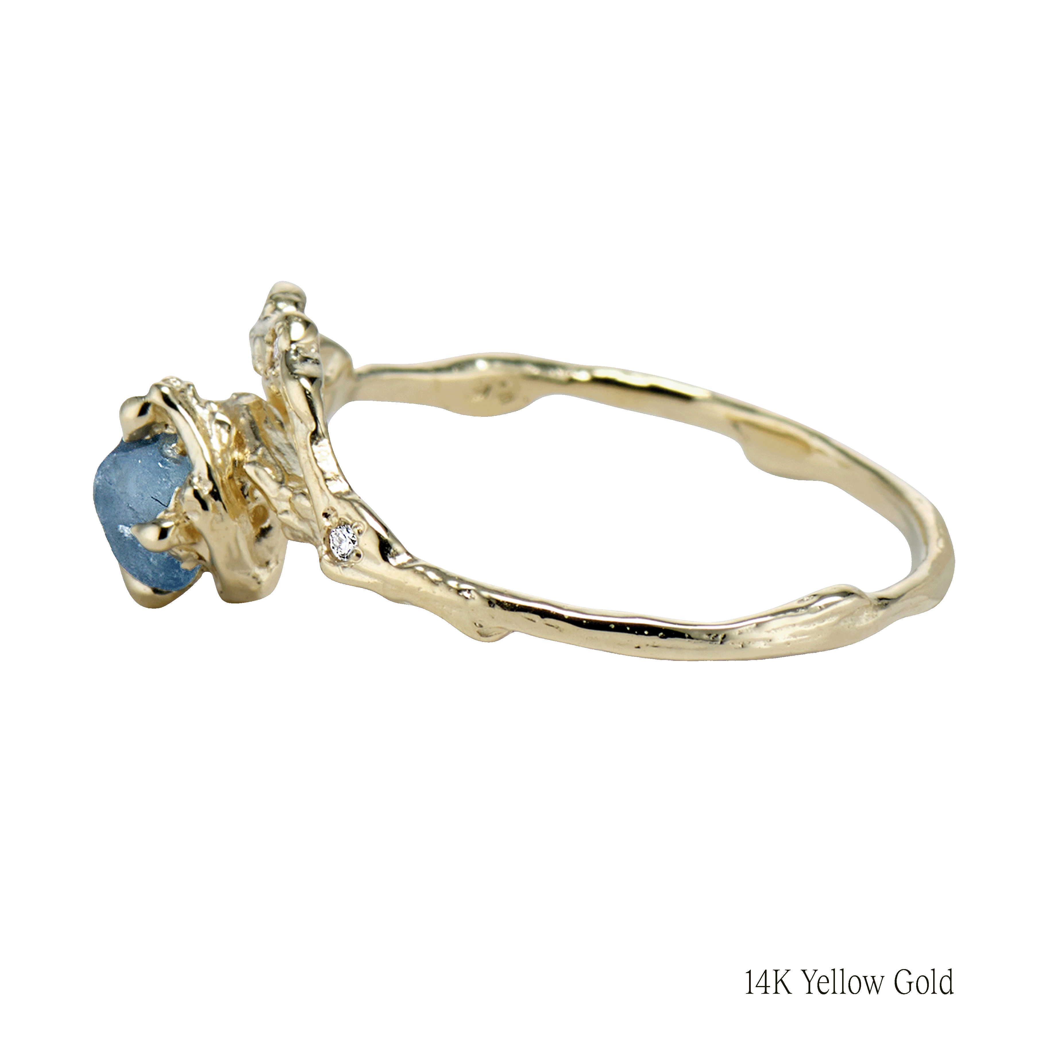 Demi Naples Montana Sapphire Half Halo Ring