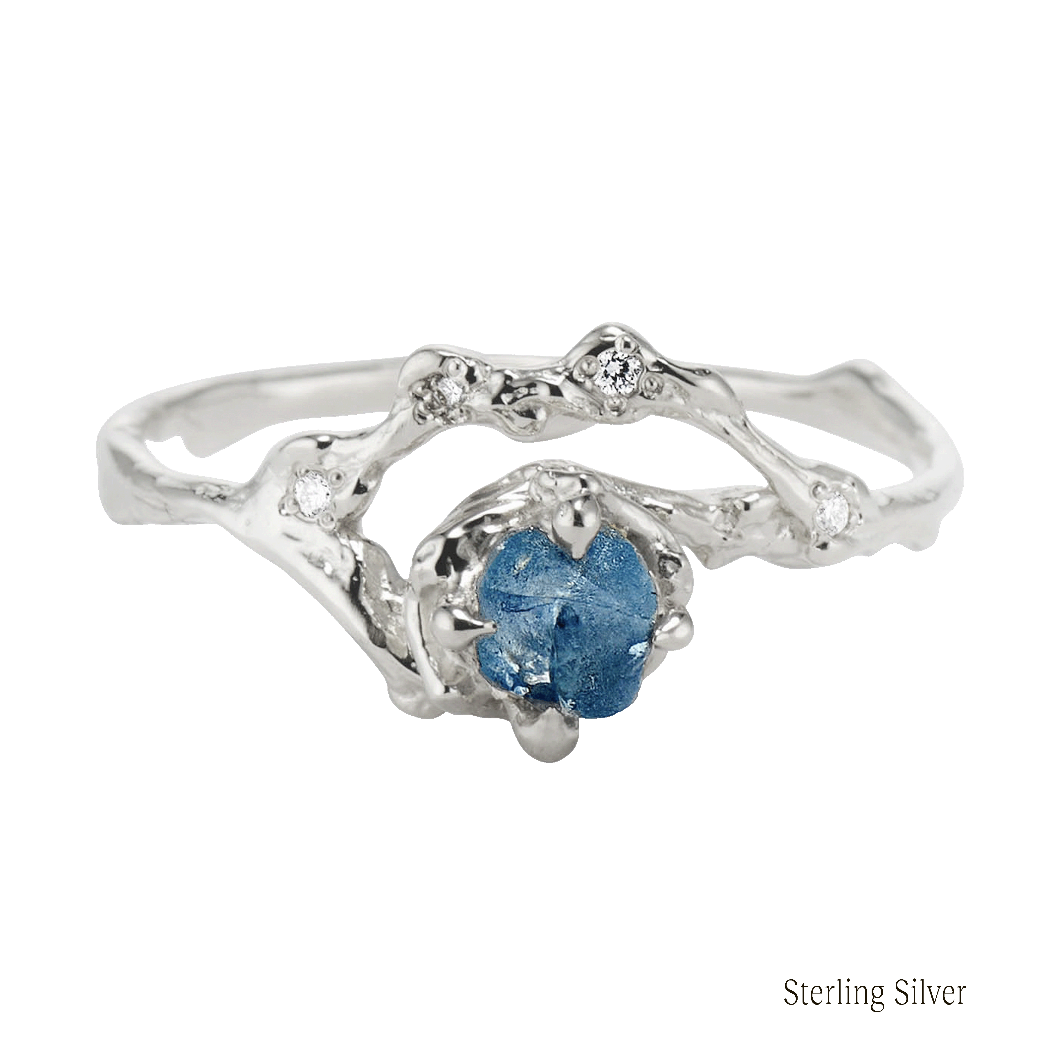 Demi Naples Montana Sapphire Half Halo Ring