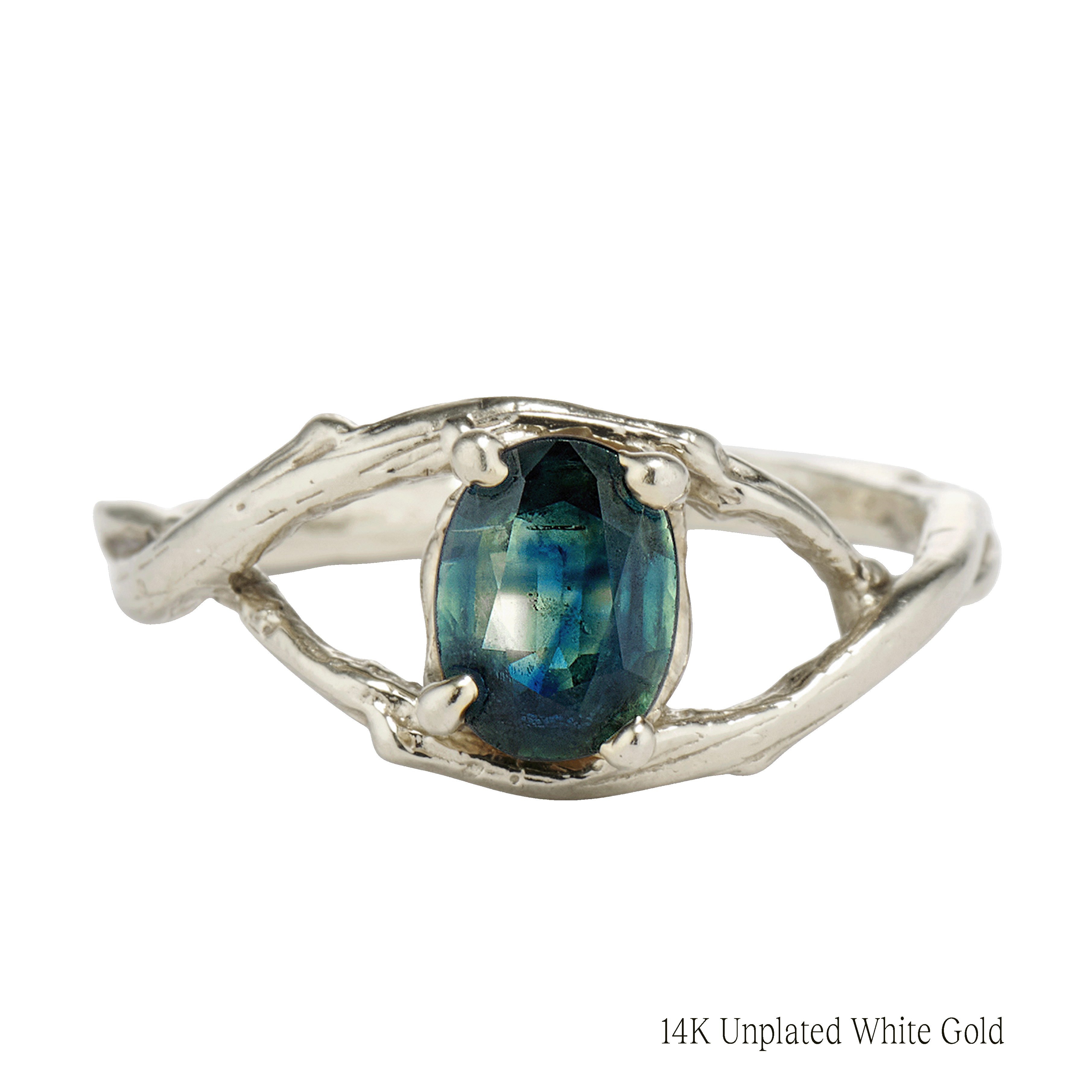 Unity Oval Montana Sapphire Solitaire