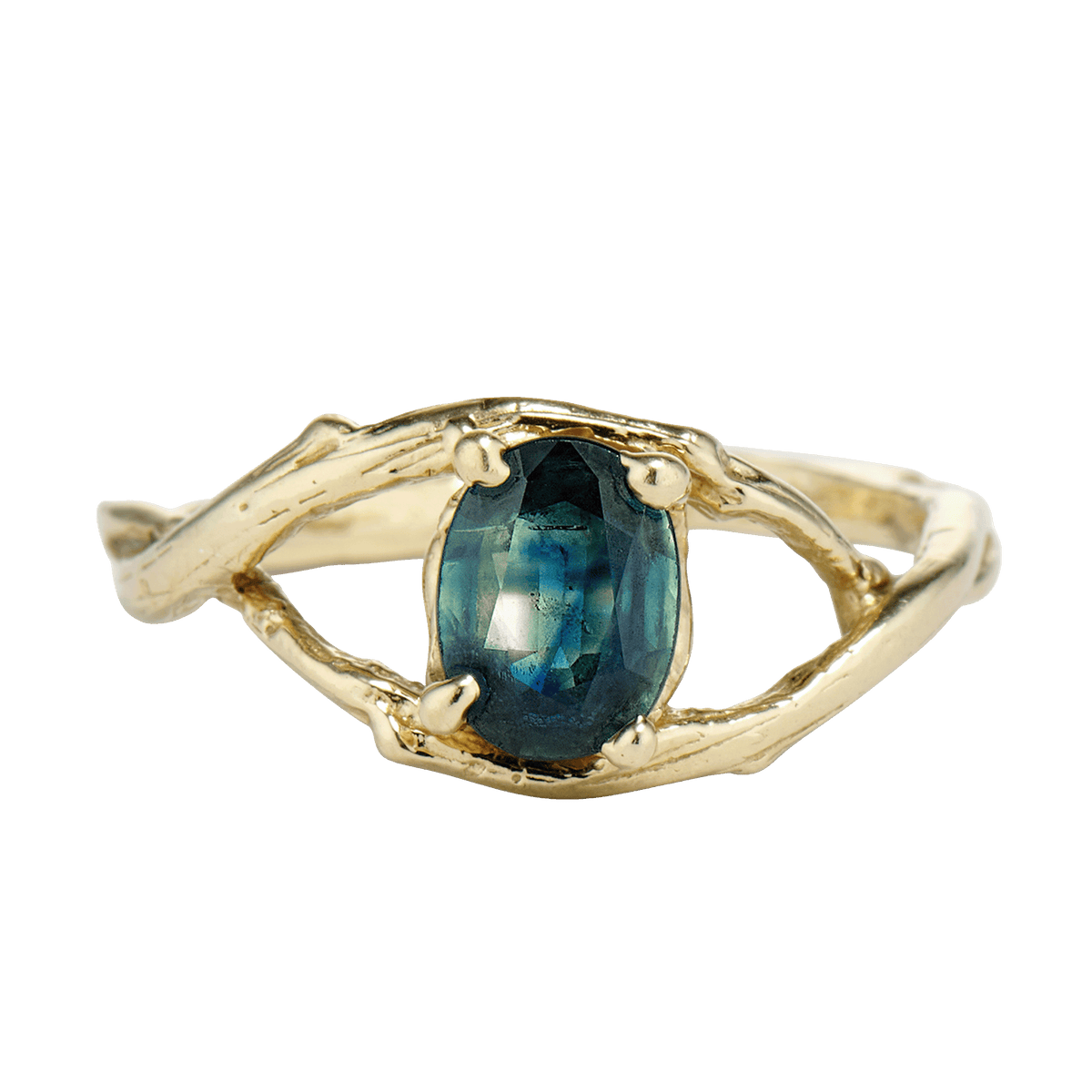Unity Oval Montana Sapphire Solitaire