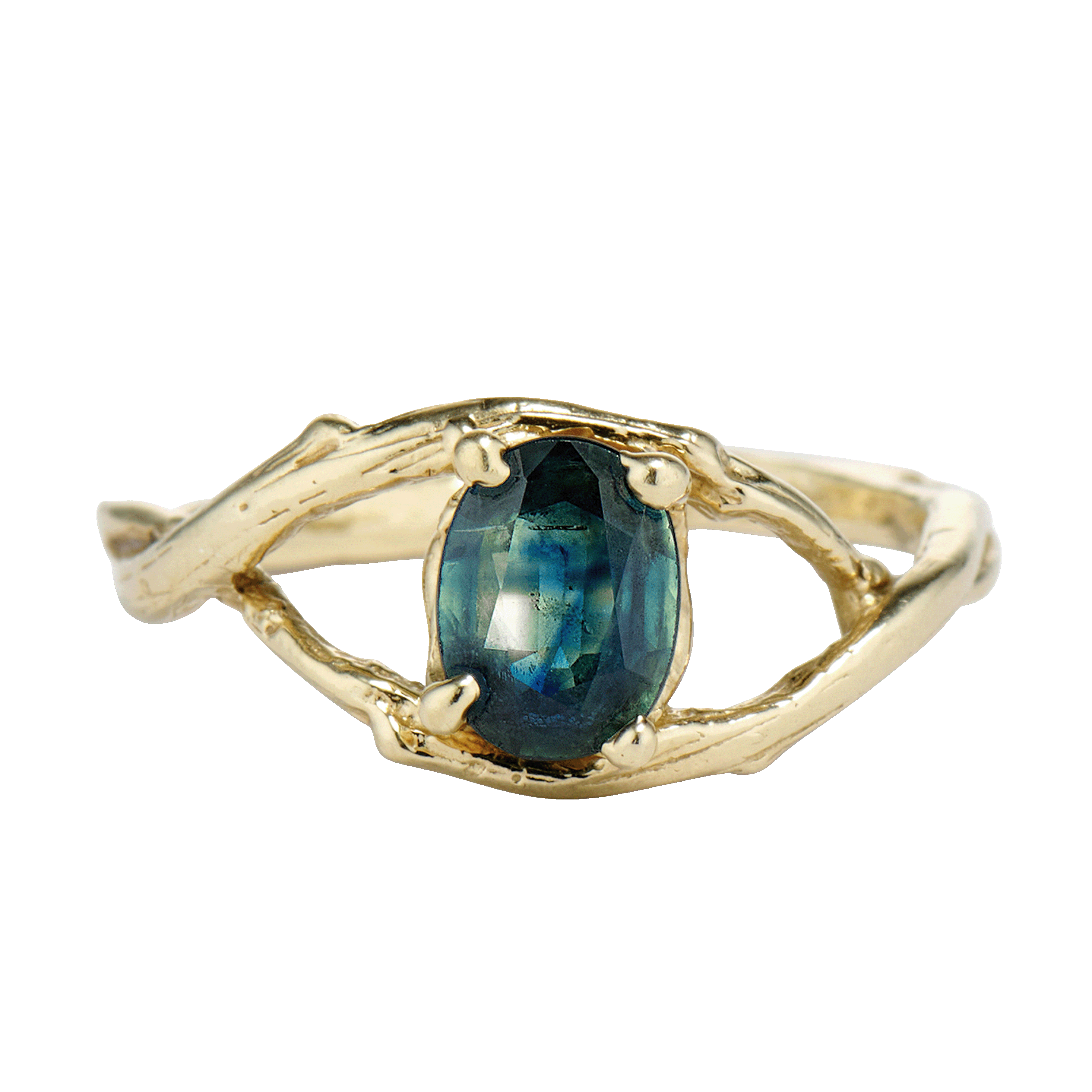 Unity Oval Montana Sapphire Solitaire