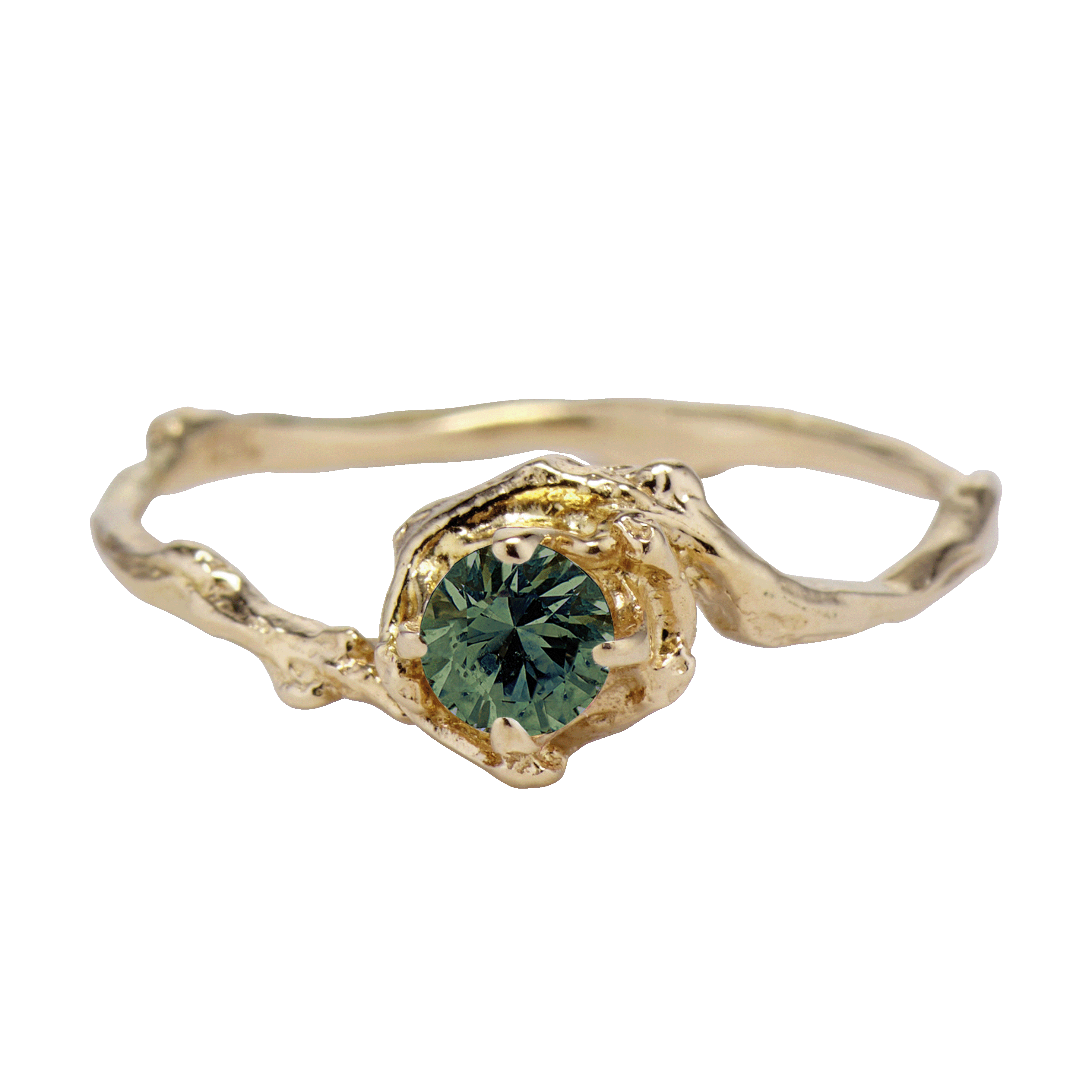 Petite Naples w/Green Sapphire