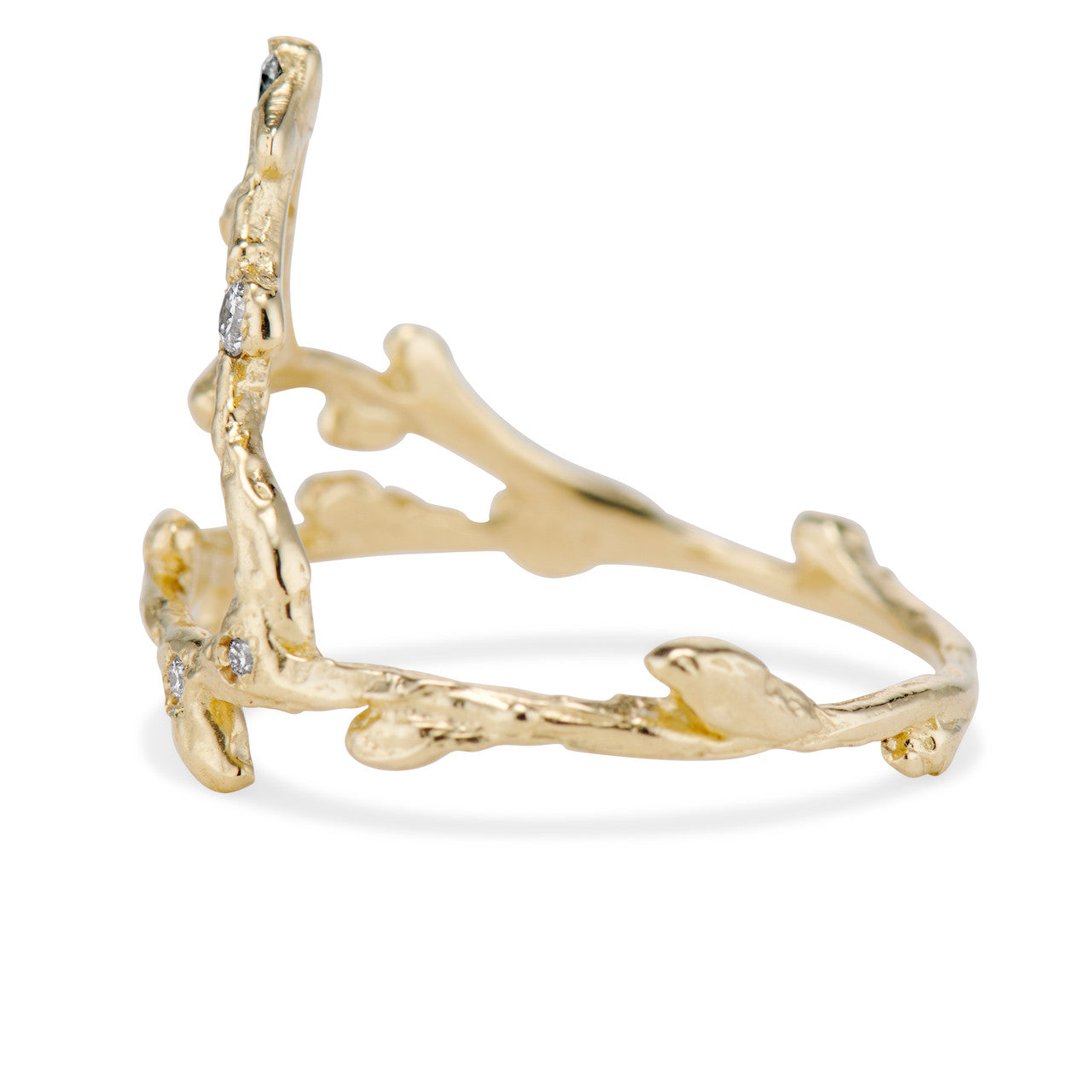 14K Yellow Gold Zodiac Capricorn Constellation Ring by Olivia Ewing Jewelry