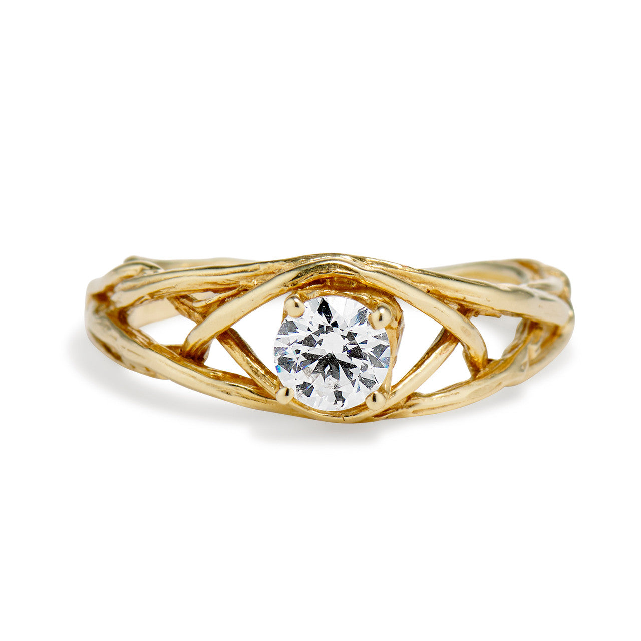 Laurel Solitaire Ring Setting