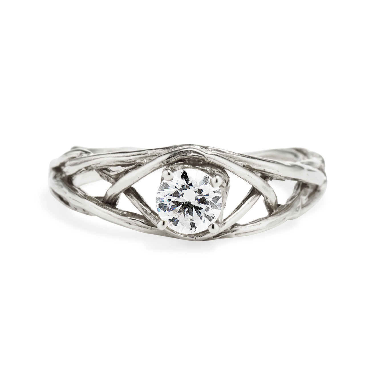 Laurel Solitaire Ring Setting