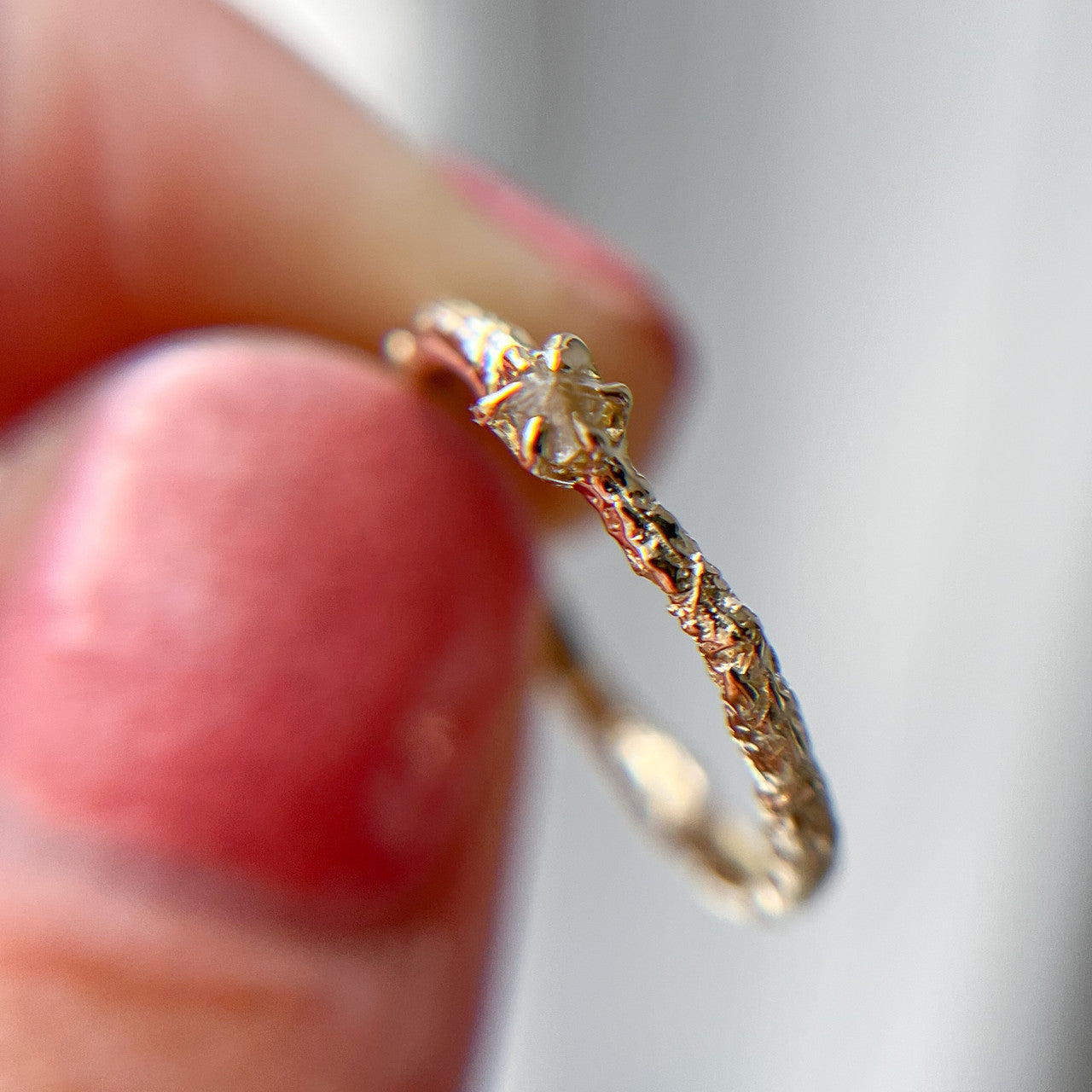 Lila Rough Diamond Solitaire - Ready To Ship