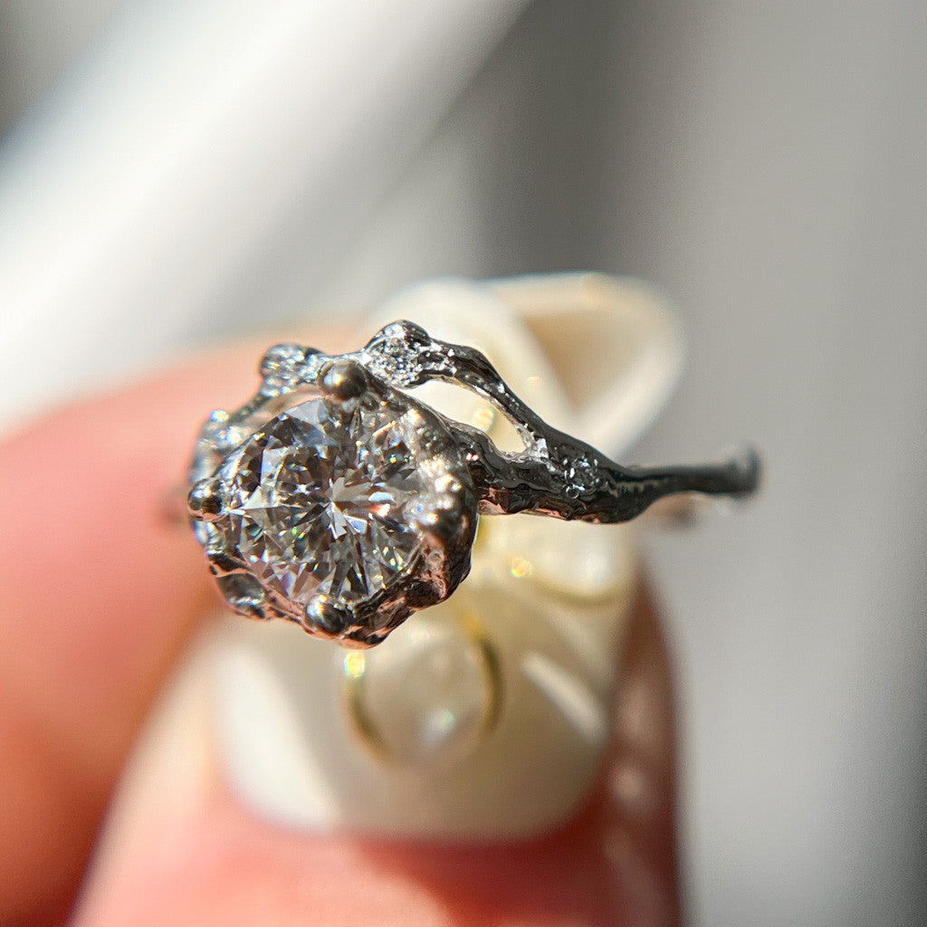 Naples Diamond Half Halo Ring
