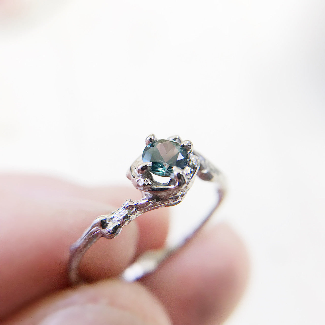 sapphire engagement ring by Olivia Ewing Jewelry