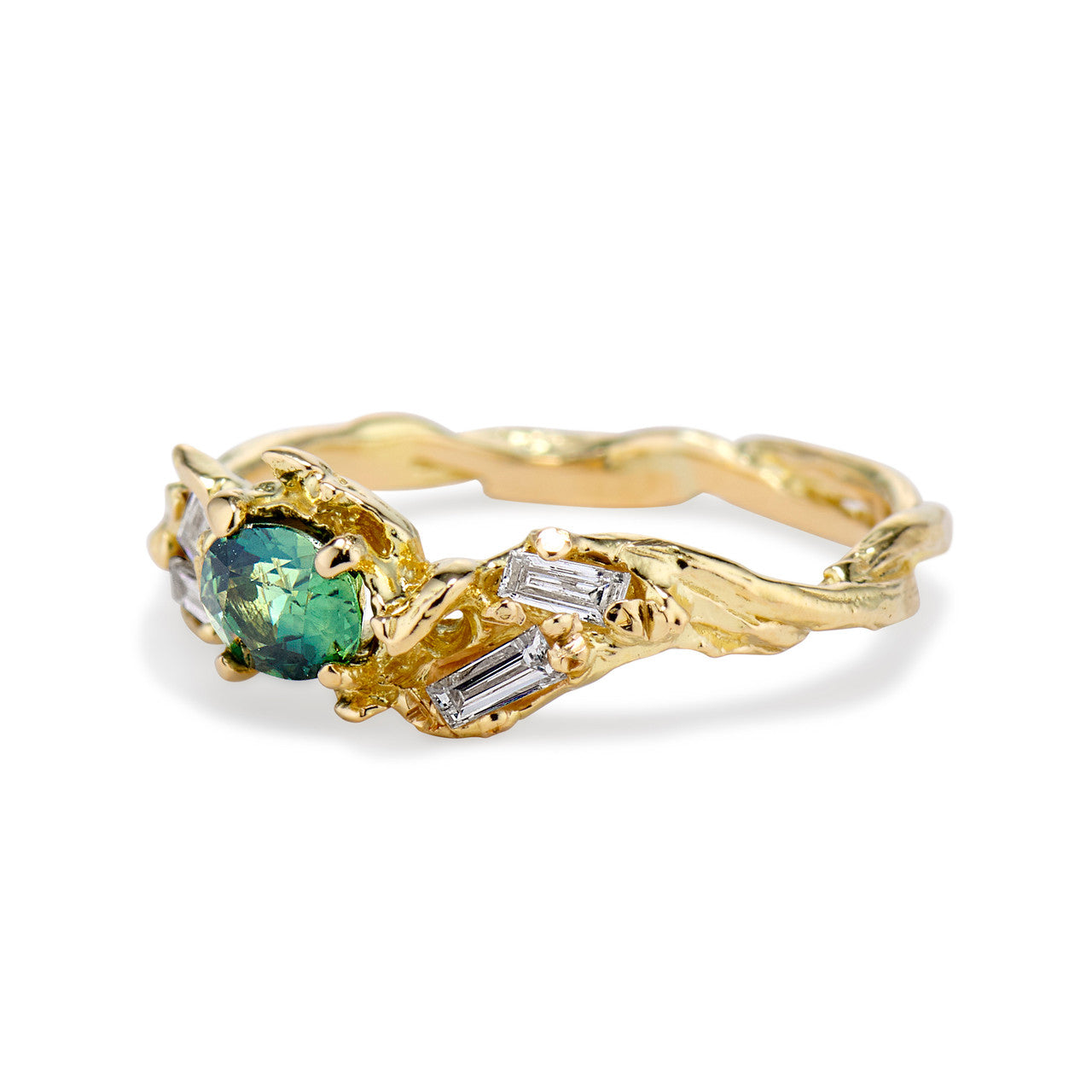 Unique twig engagement ring by Olivia Ewing Jewelry