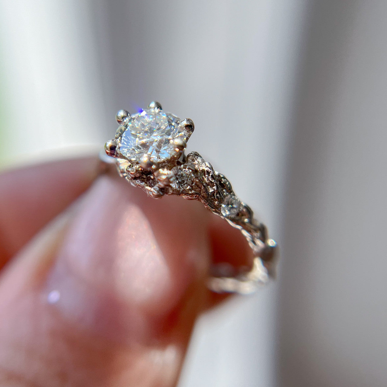 Juniper Diamond Solitaire Ring