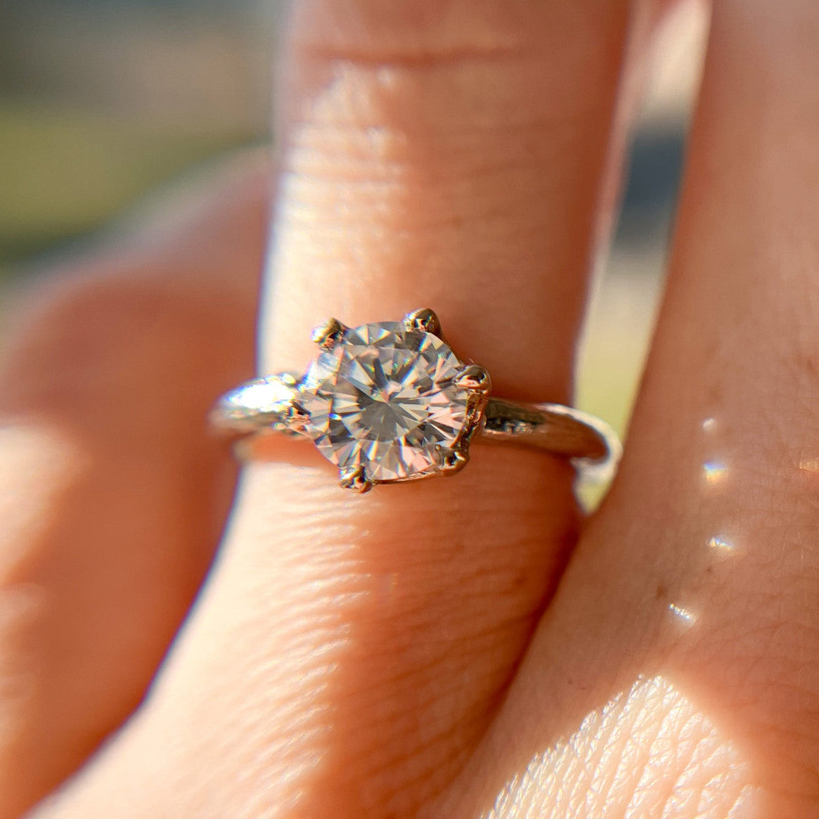 Clarabelle Moissanite Solitaire - Ready To Ship