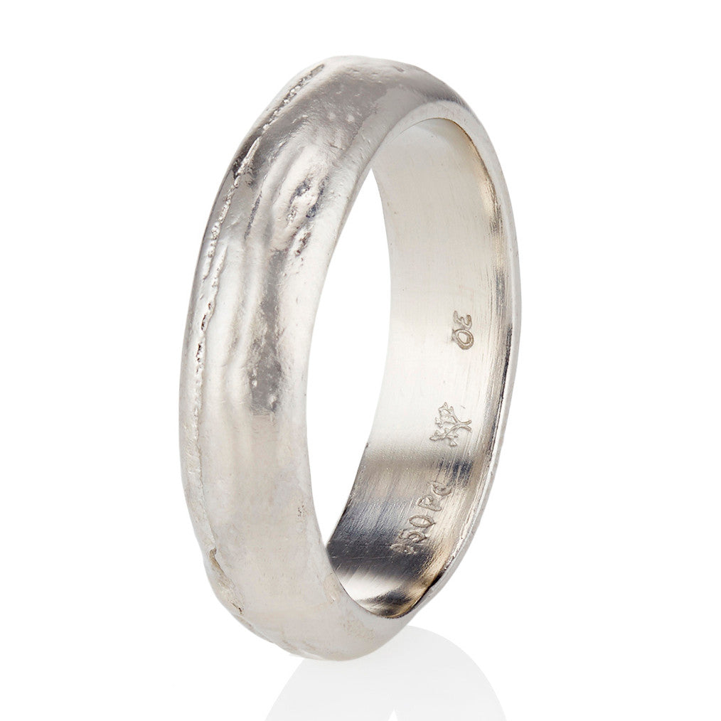 Nature inspired wedding band by Olivia Ewing Jewelry
