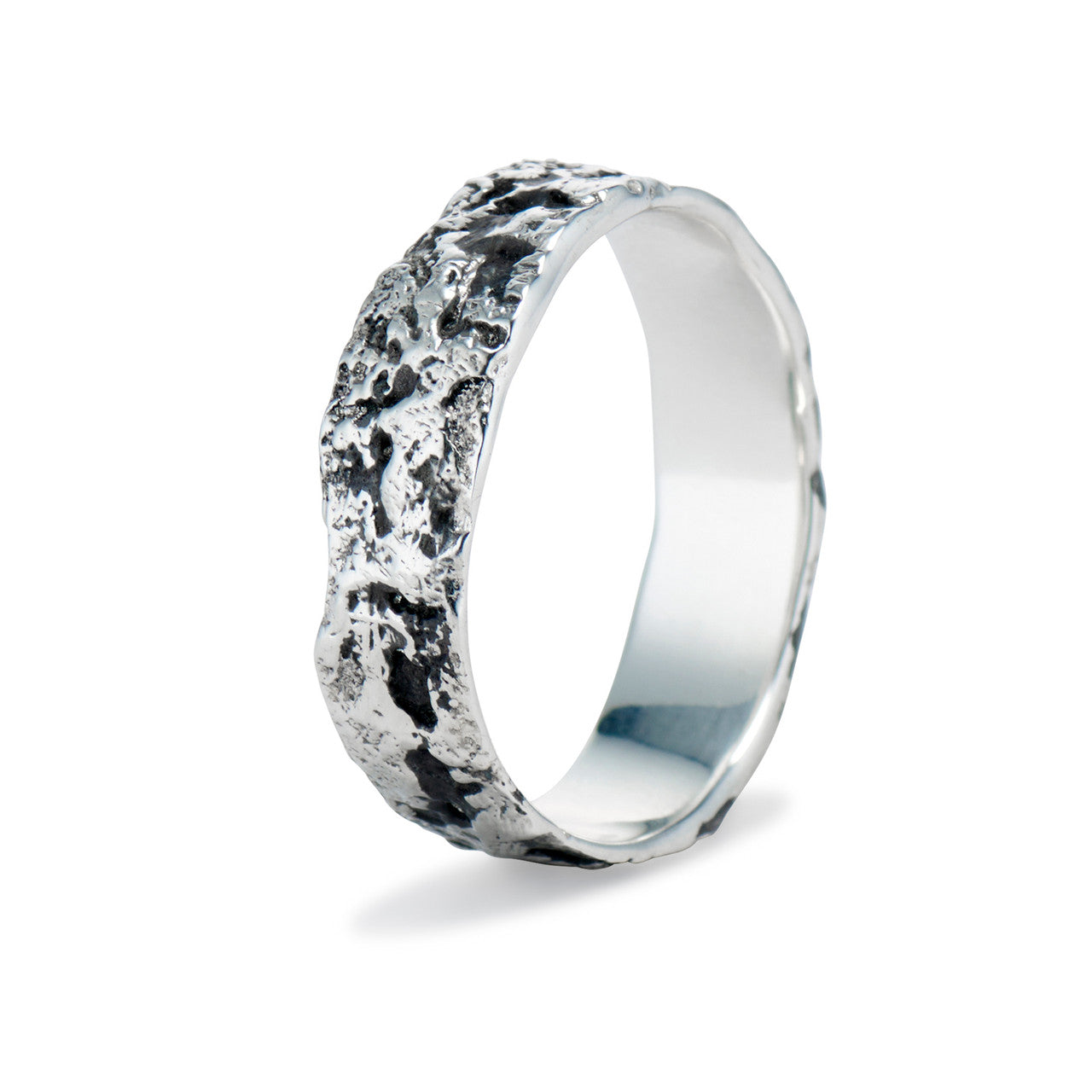 Nature themed wedding band by Olivia Ewing Jewelry