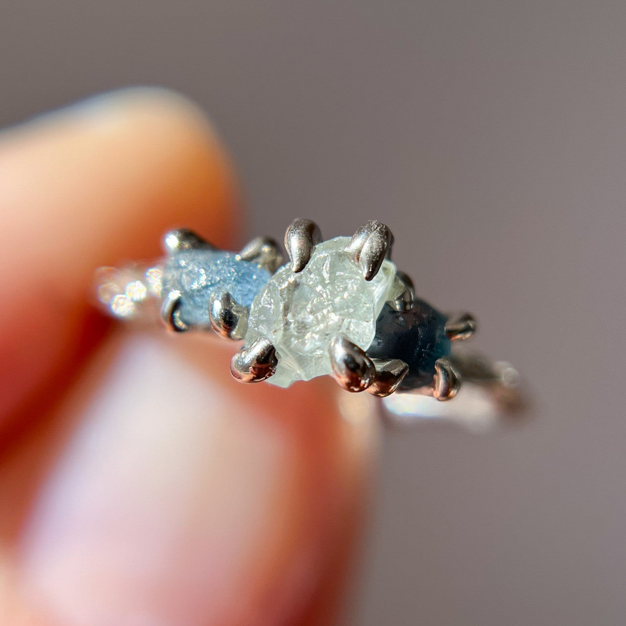 Naples Three Stone Setting