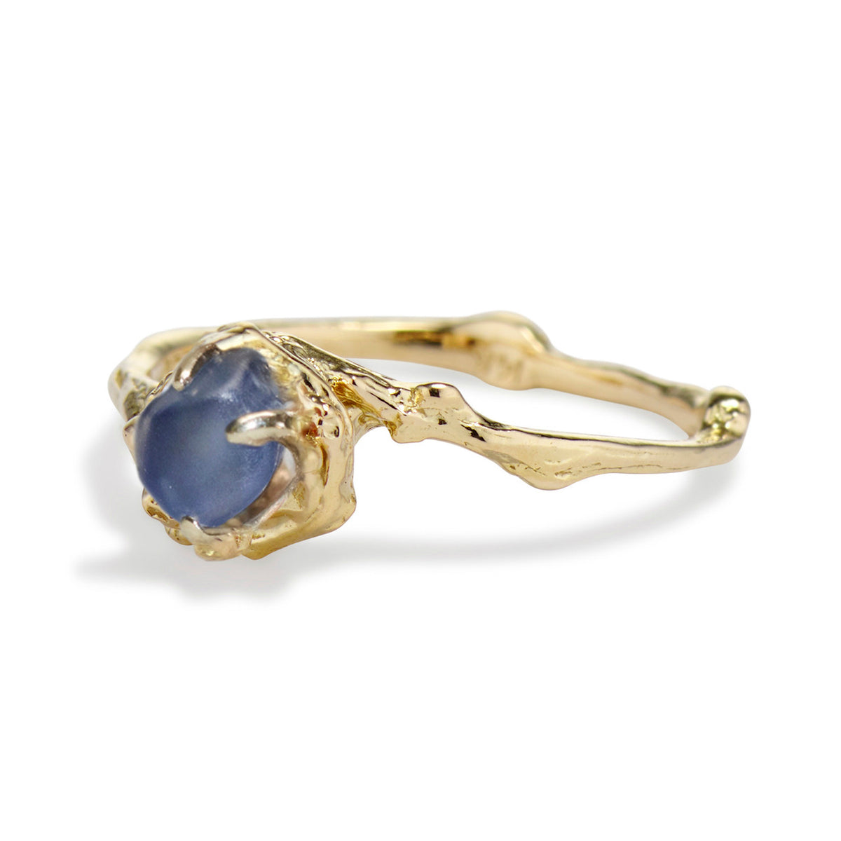 Unique montana sapphire engagement ring by Olivia Ewing Jewelry