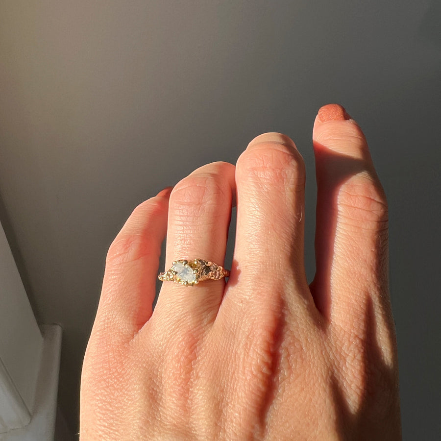 OOAK - Juniper Opalescent Diamond Cluster Ring