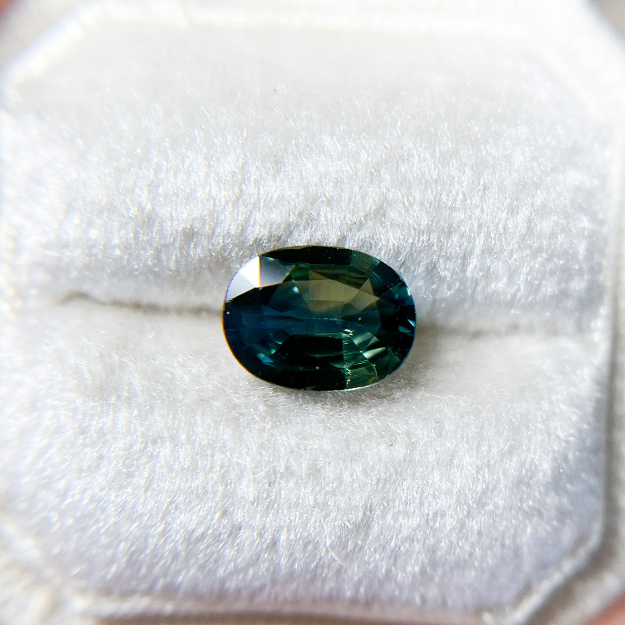 Oval Parti Color Blue Green Australian Sapphire