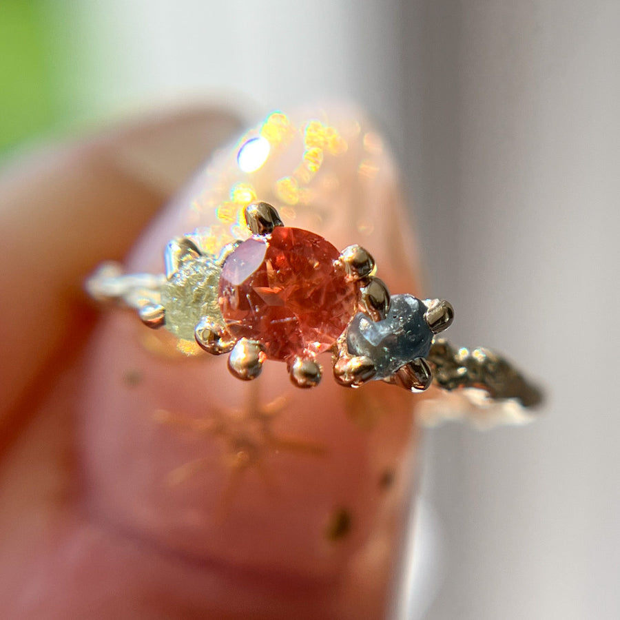Naples Oregon Sunstone Three Stone