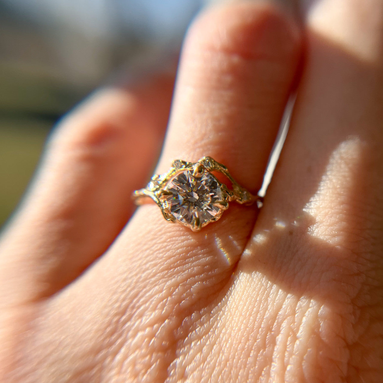Naples Grande Diamond Half Halo Ring