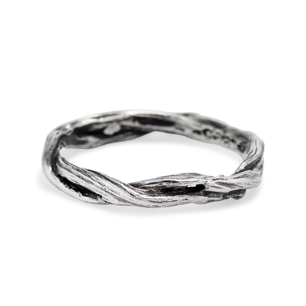 Sterling silver nature inspired ring by Olivia Ewing Jewelry