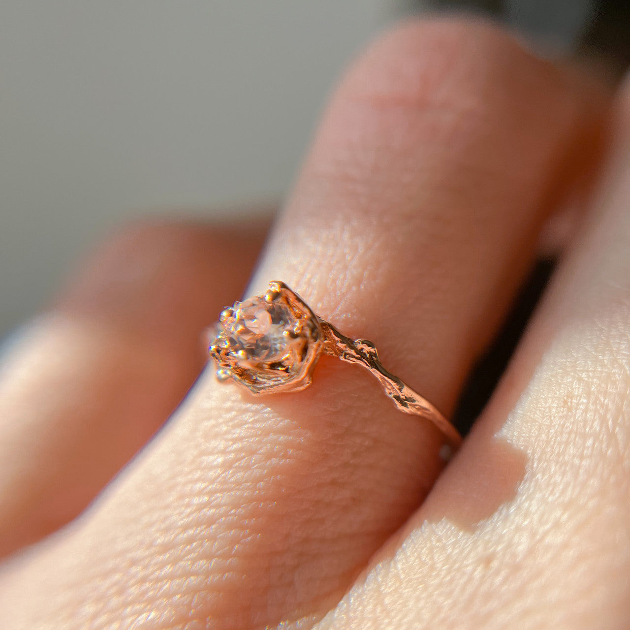 Petite Naples w/Morganite - READY TO SHIP