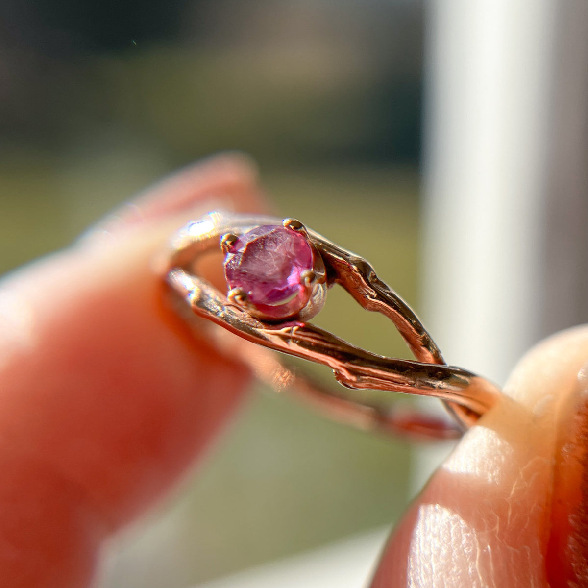 Petite Unity w/Pink Sapphire - Ready To Ship
