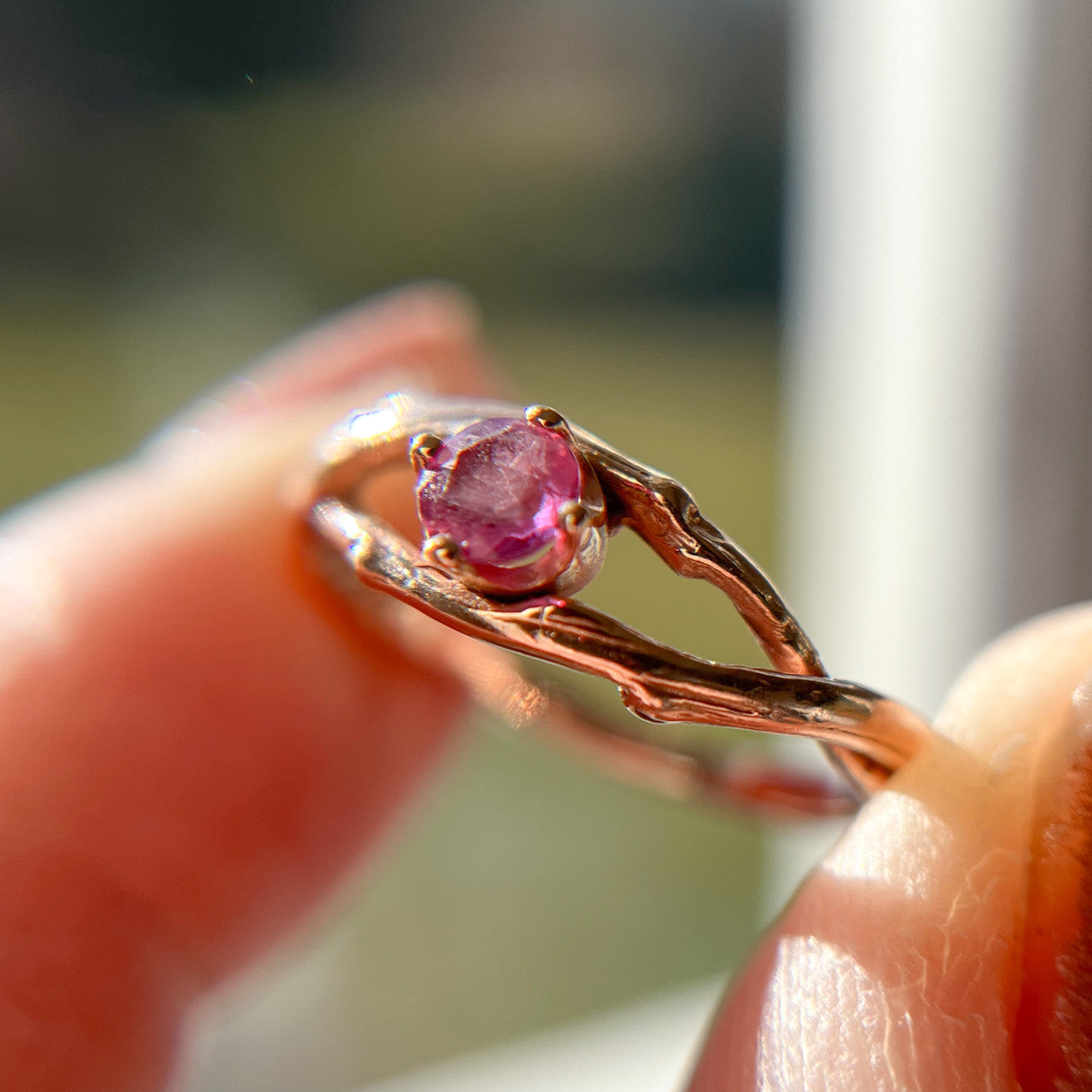 Petite Unity w/Pink Sapphire - Ready To Ship