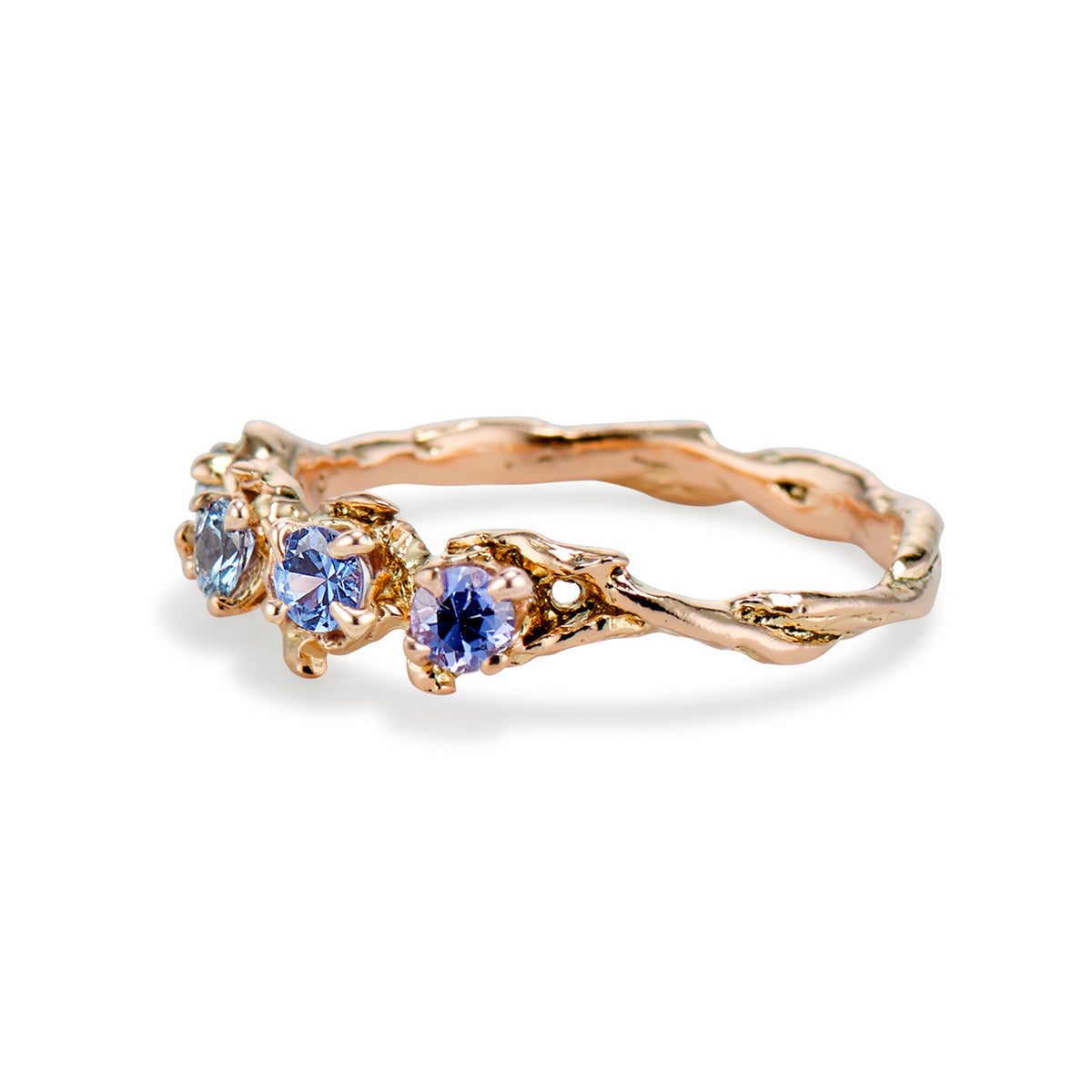 Handmade nature engagement ring by Olivia Ewing Jewelry