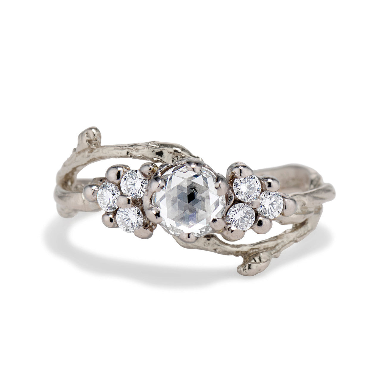 Feyre Rose Cut Diamond Cluster Ring