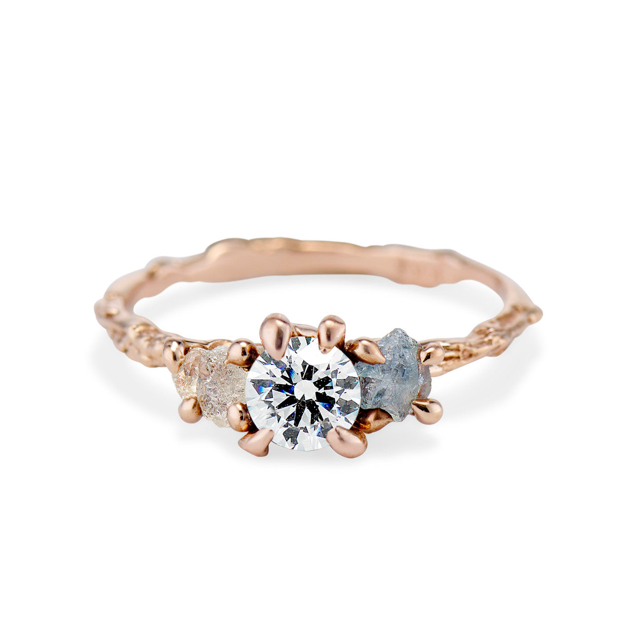 Naples Three Stone Setting