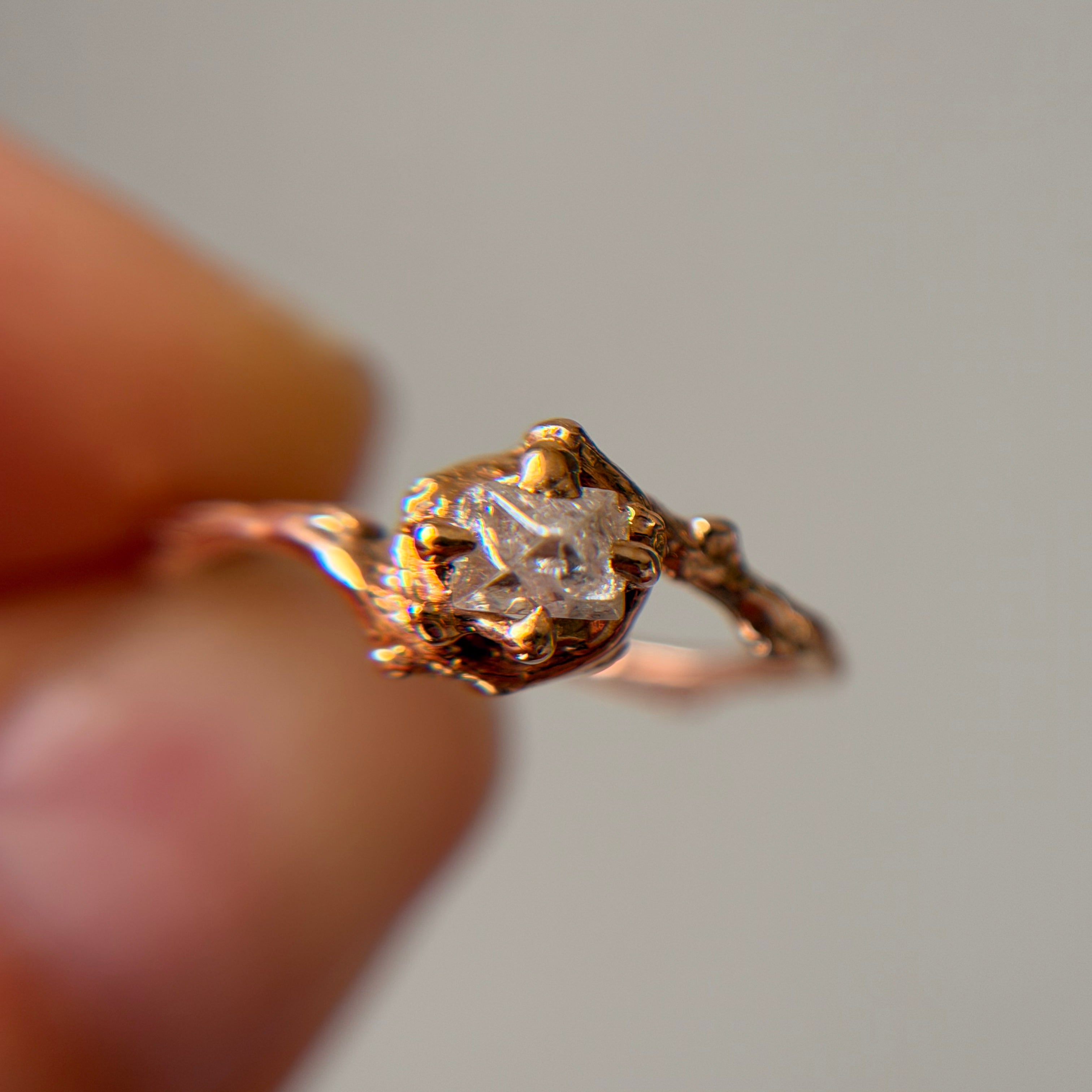 Naples Rough Diamond Solitaire - Ready To Ship